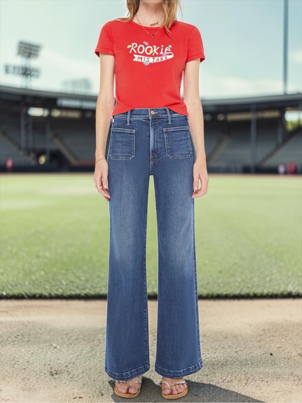 MOTHER DENIM Women's The Itty BittyRinger in Rookie Mistake (L) (NWT) - Picture 9 of 9